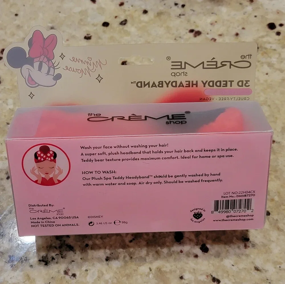 Minnie Mouse Spa Teddy Headband NEW